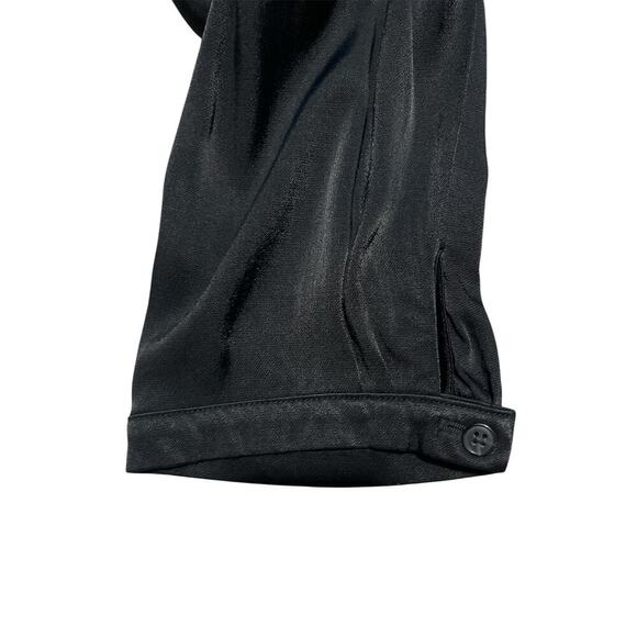 Gap Satin Look Pleated Jogger. Button ankle pleated side pockets. - Picture 2 of 3